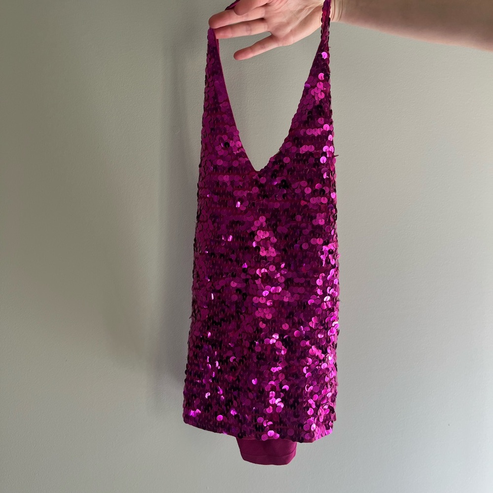 Warehouse Fuchsia Sleeveless Top